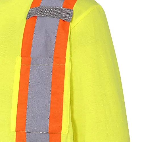 Pioneer 100% Cotton High Visibility Long Sleeve Shirt with Startech Reflective Tape