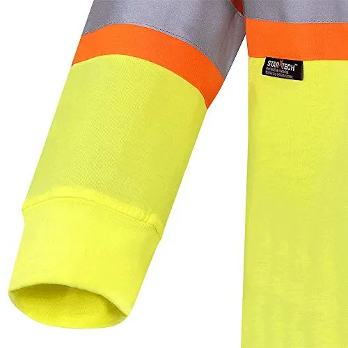 Pioneer 100% Cotton High Visibility Long Sleeve Shirt with Startech Reflective Tape