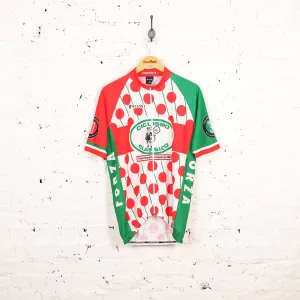 Pissei Ciclismo Classico Cycling Top Jersey - Red/Green - XXL