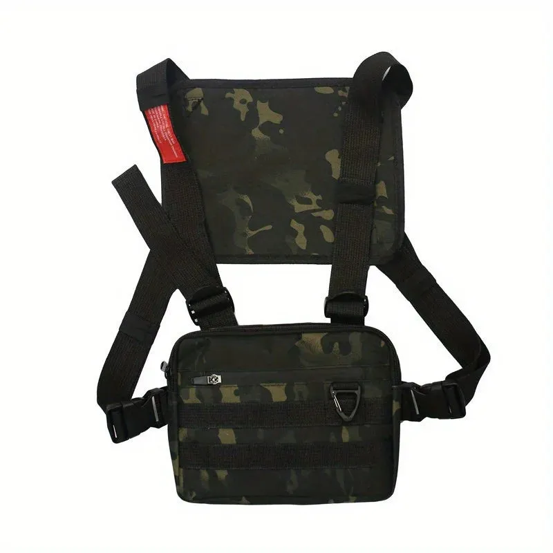 Pocket Chest Front Pack Pouch Vest Rig Carry Waist Bag - Versatile Chest Bag