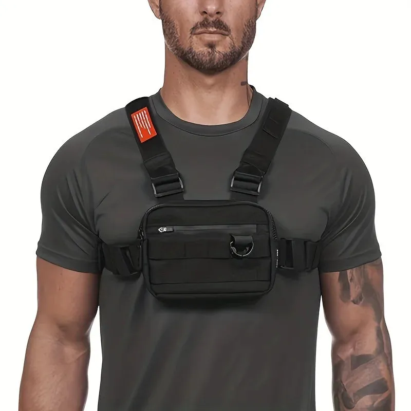 Pocket Chest Front Pack Pouch Vest Rig Carry Waist Bag - Versatile Chest Bag