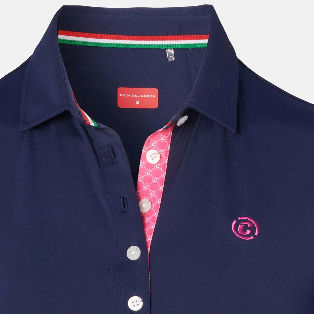 Polo Bianca - Navy/Knockout Pink