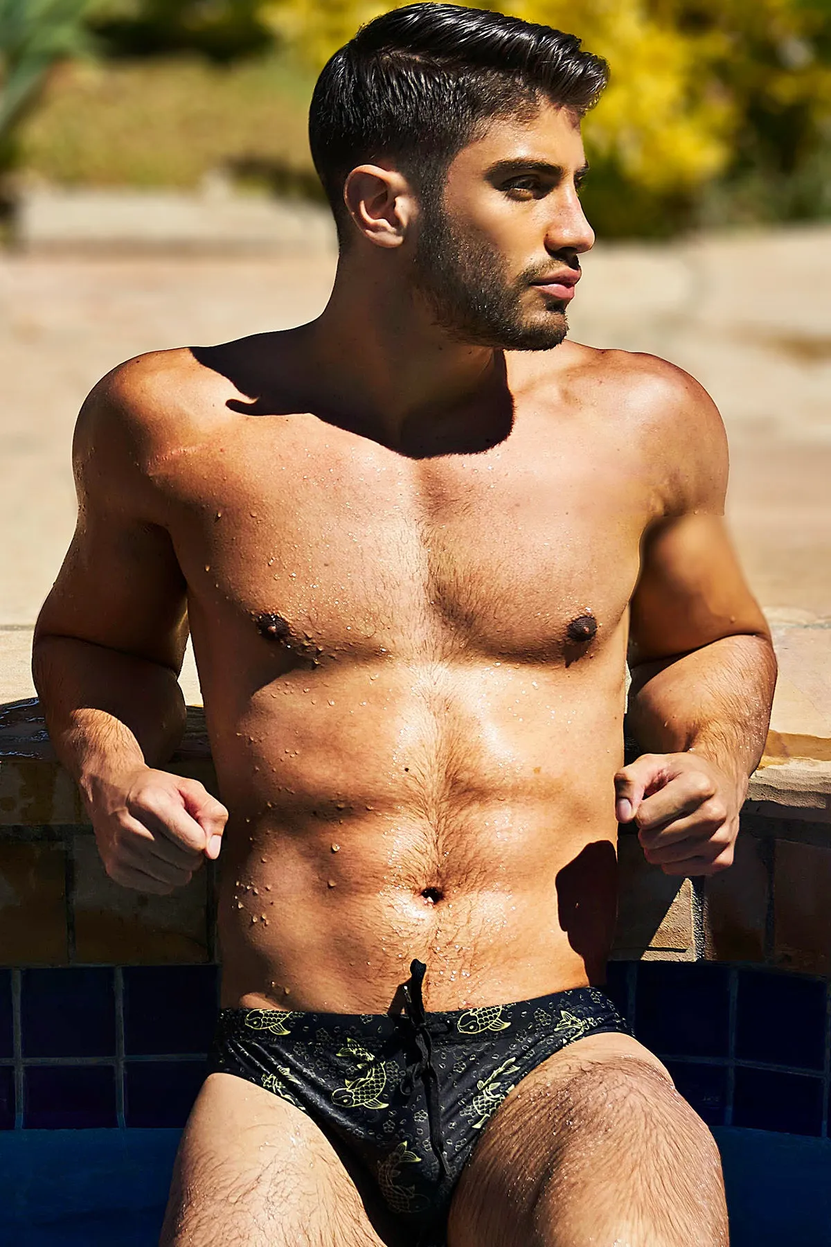 Pool Boy Koi Lines Swim Brief
