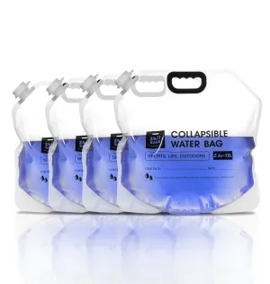Portable Water Storage Bag With Carry Handle 10 Liter / 4 Count