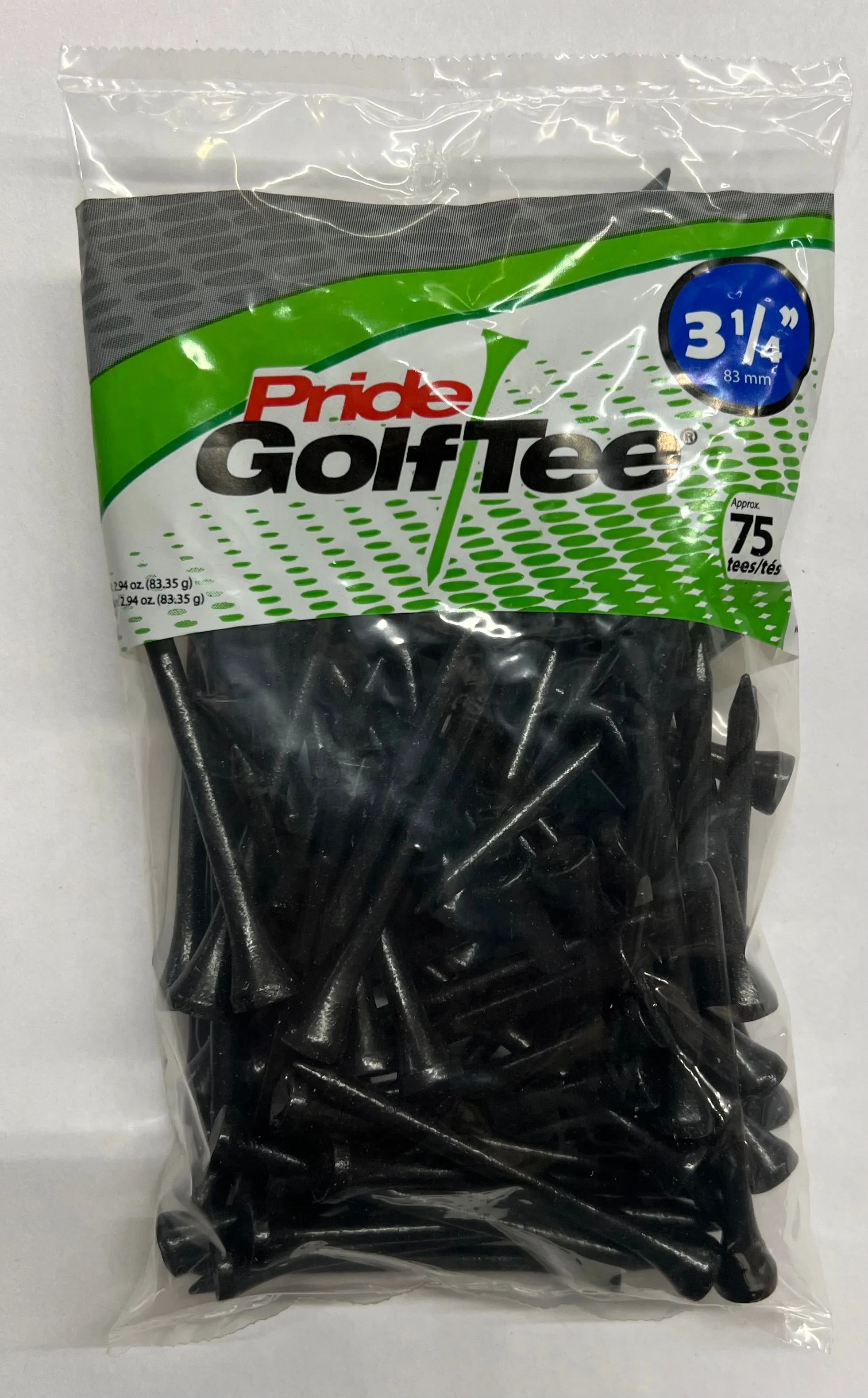 Pride Deluxe Wood Golf Tees 3-1/4" - Retail Bags