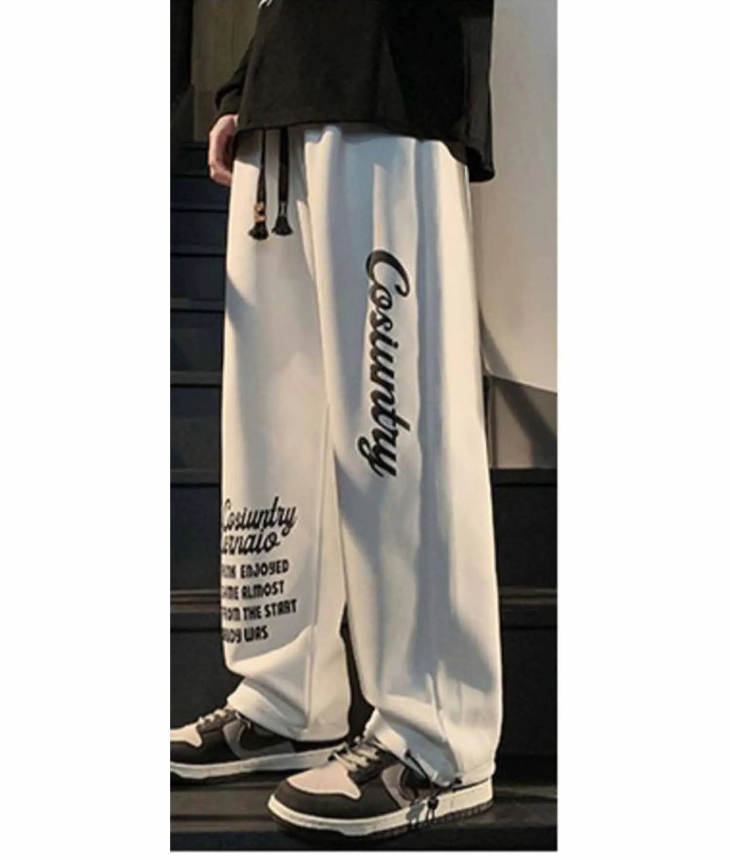 Print long pants-D411 | Inspanda
