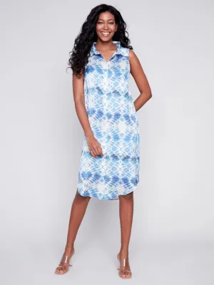 printed shirt dress