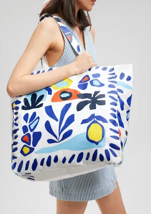 Printed White Bag