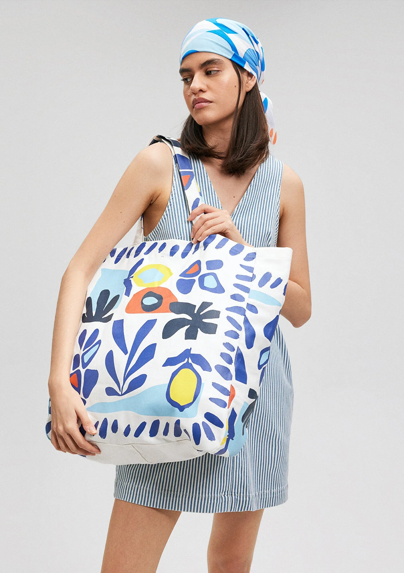 Printed White Bag