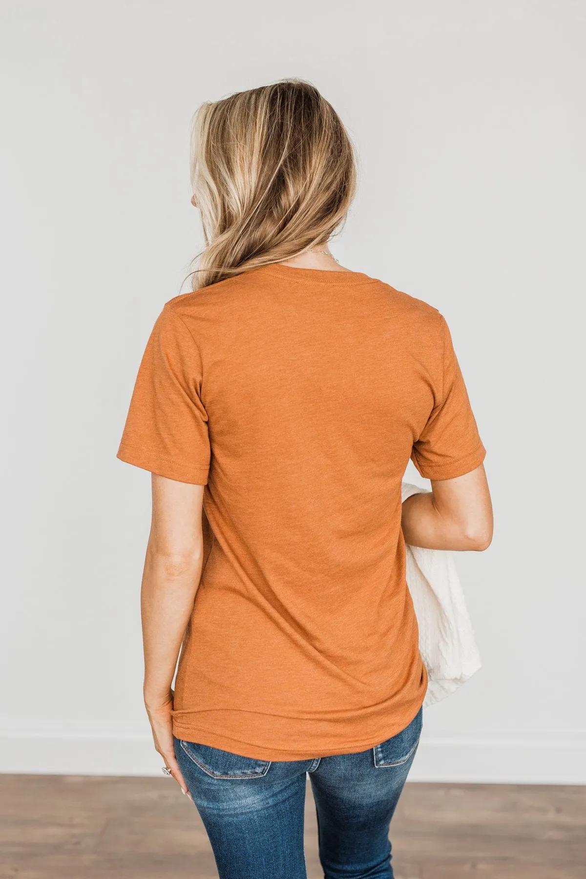 "Pumpkin Patch, Pick Your Own" Graphic Tee- Copper