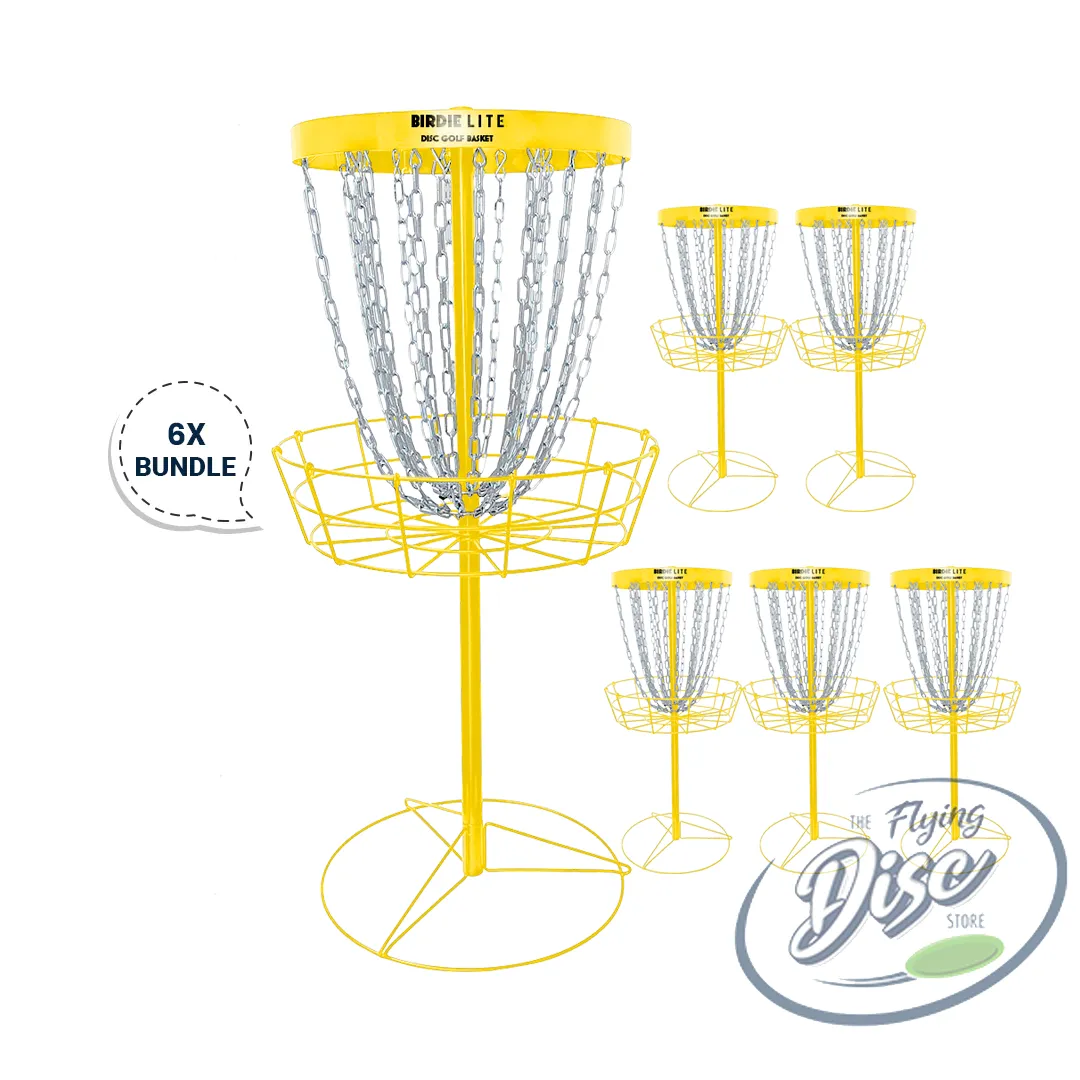 RAD Birdie Lite Disc Golf Baskets Bundle of 6