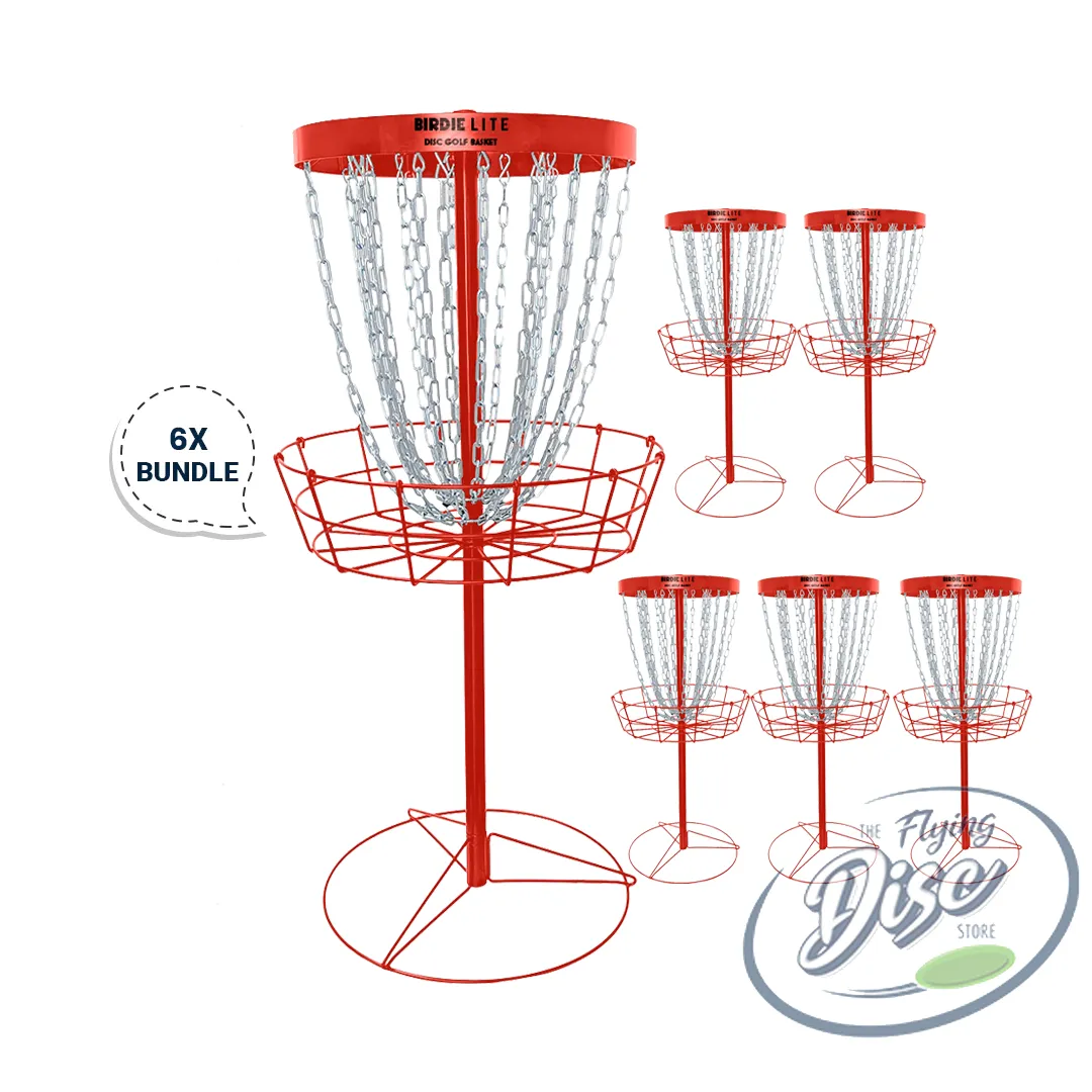 RAD Birdie Lite Disc Golf Baskets Bundle of 6