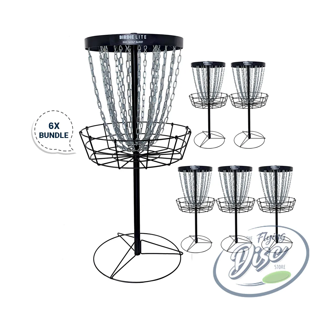 RAD Birdie Lite Disc Golf Baskets Bundle of 6