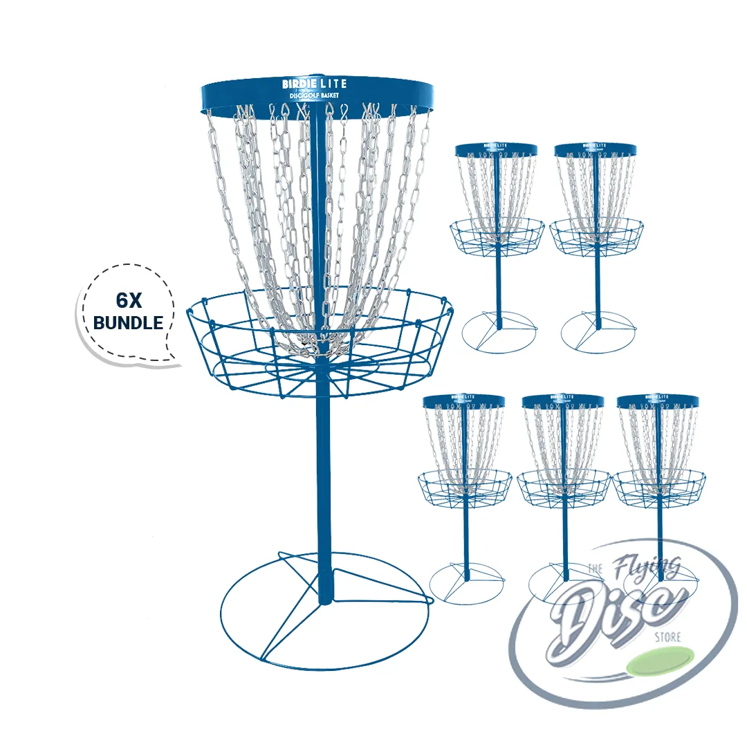 RAD Birdie Lite Disc Golf Baskets Bundle of 6