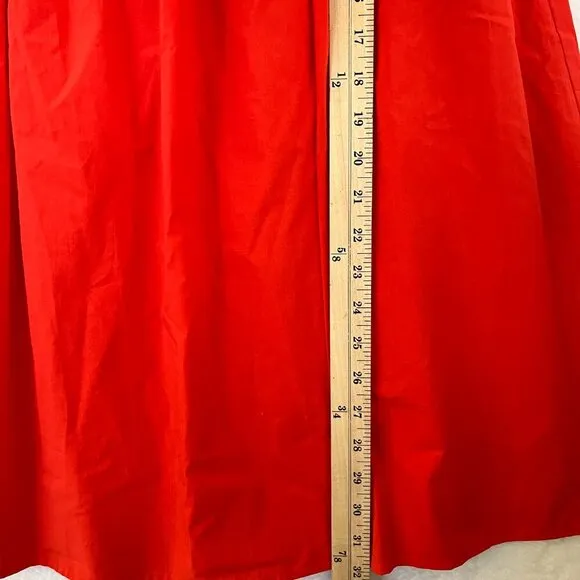 Rails Red Selena Grenadine Cotton Blend Smocked Skirt Ret $198 Vacation Revolve