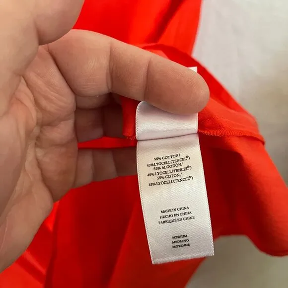 Rails Red Selena Grenadine Cotton Blend Smocked Skirt Ret $198 Vacation Revolve