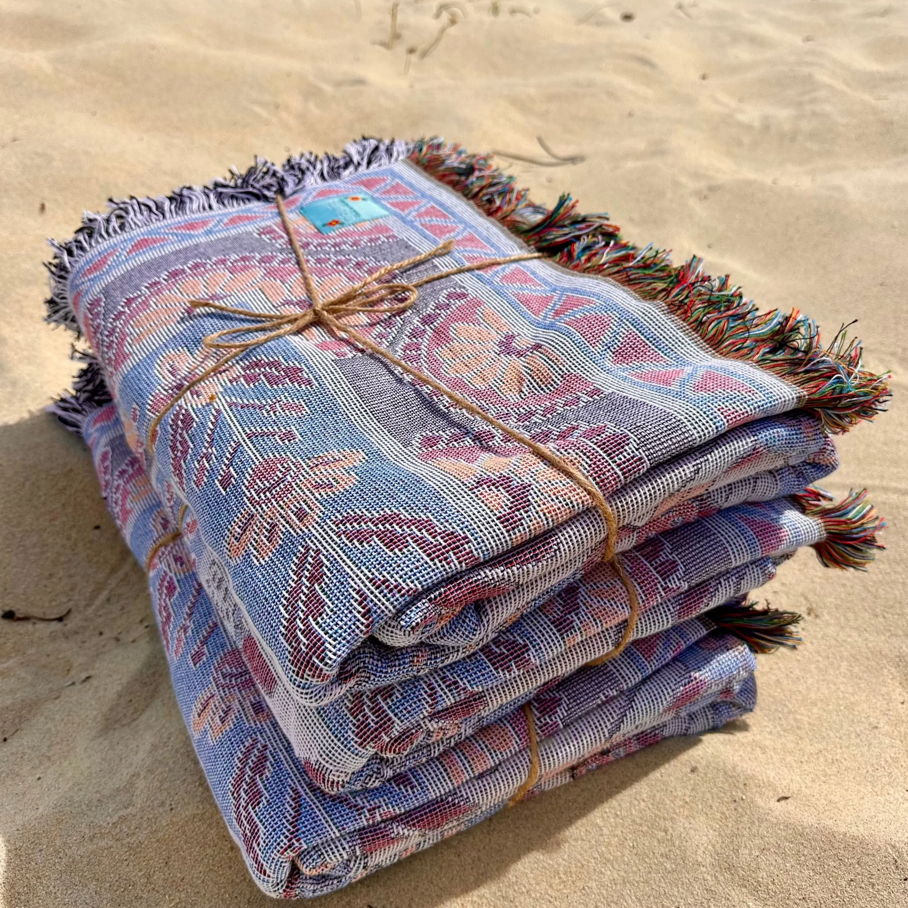 RECYCLED BOHO RUG - ENCHANTED GARDEN
