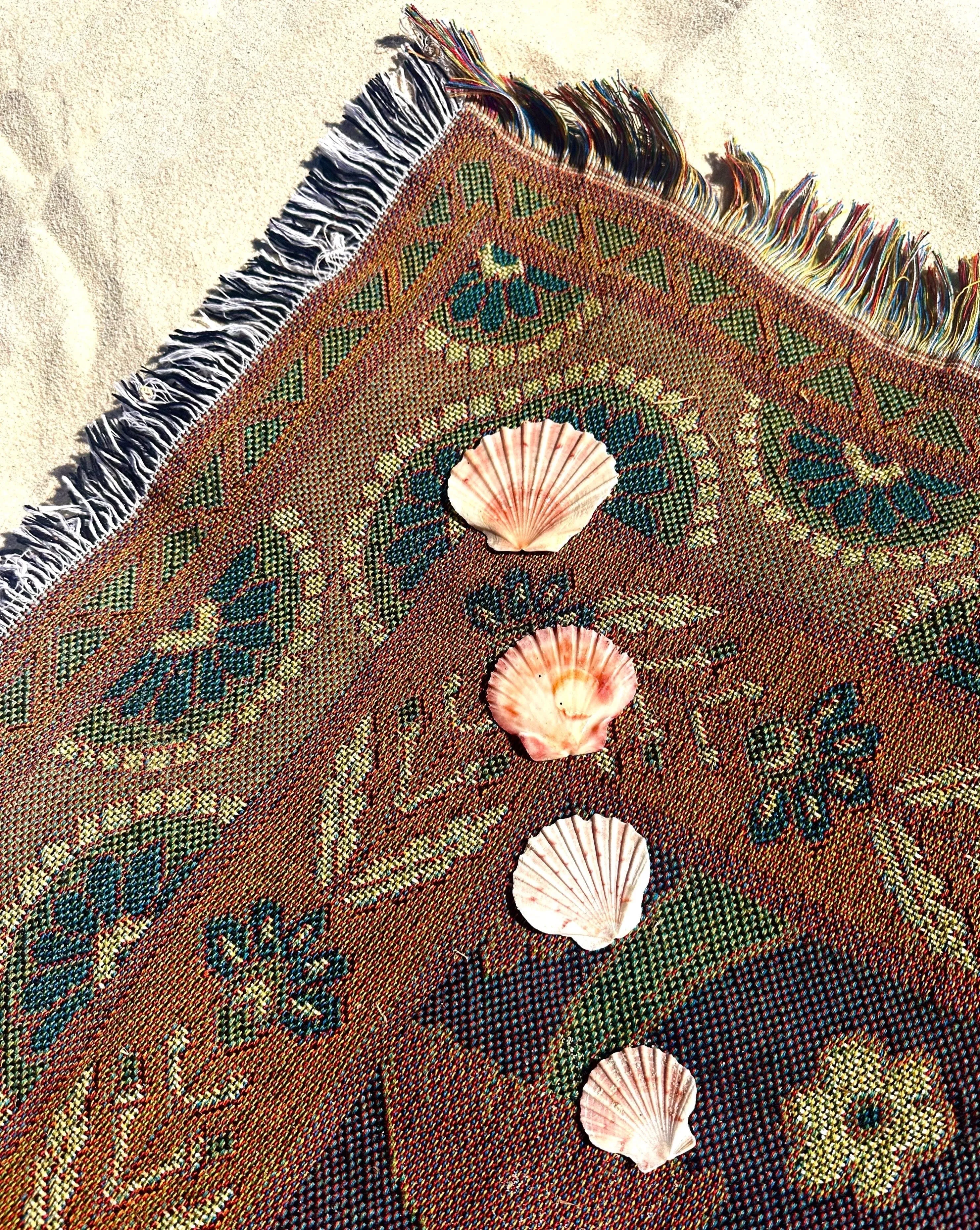 RECYCLED BOHO RUG - ENCHANTED GARDEN