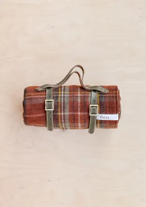 Recycled Wool Picnic Blanket in Stewart Royal Antique Tartan
