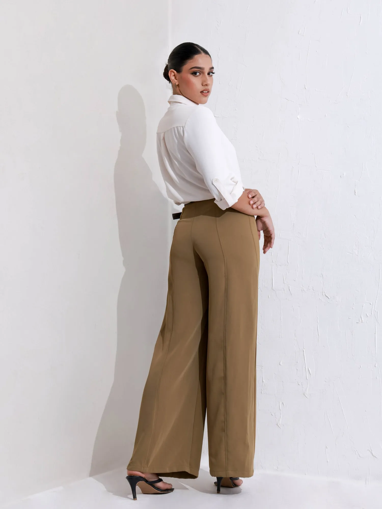 Regular Fit Hidden Placket Shirt