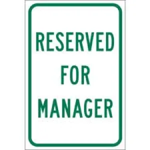 Reserved For Manager Sign/ Buy online