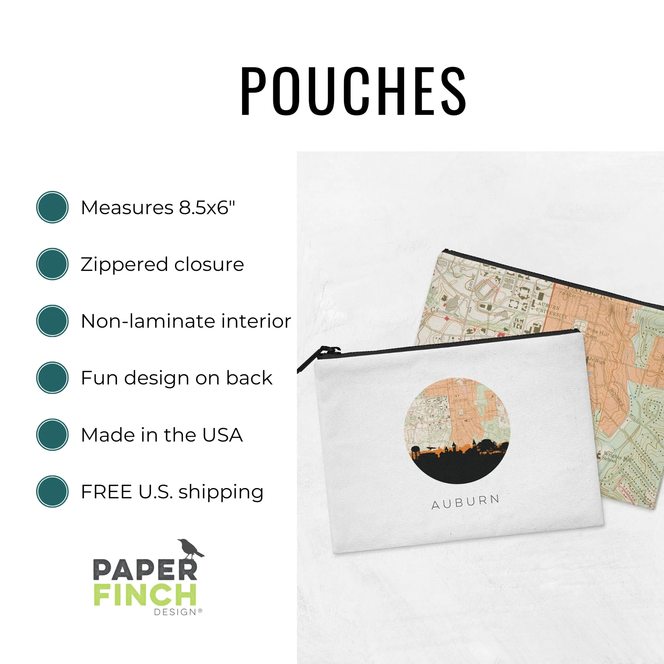 Retro Beach Van Accessory Pouch | Good Vibrations Collection