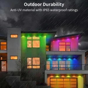 RGB IC Smart Strip Light 120ft with 80 LED Outdoor Use