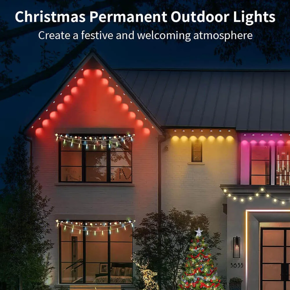 RGB IC Smart Strip Light 120ft with 80 LED Outdoor Use