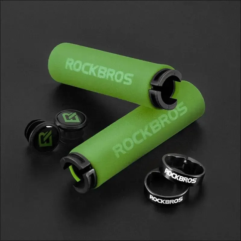 Rockbros mtb bike grips - anti-skid silicone sponge handlebar grips