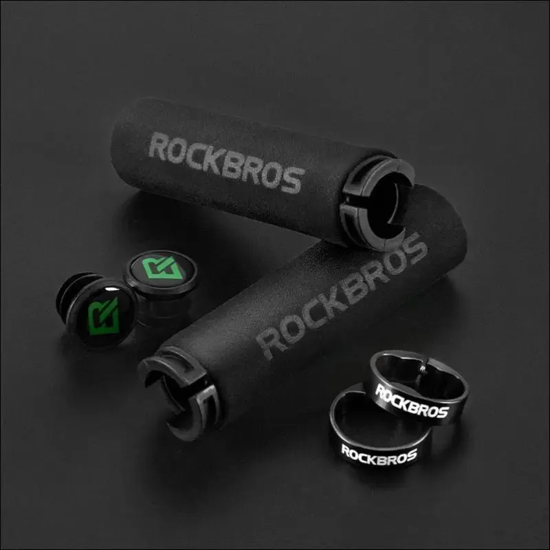 Rockbros mtb bike grips - anti-skid silicone sponge handlebar grips