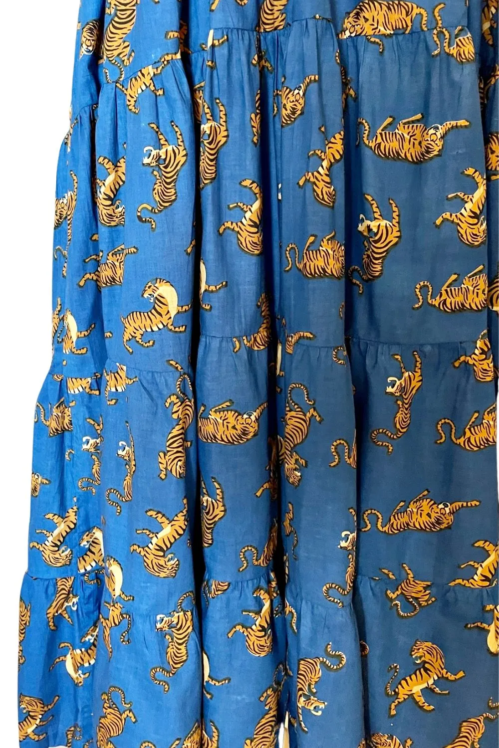 ROSELLE HALCYON MIDI DRESS LEOPARD TEAL