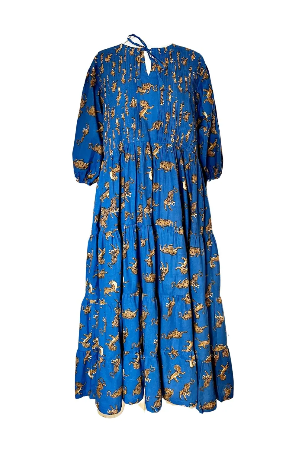 ROSELLE HALCYON MIDI DRESS LEOPARD TEAL