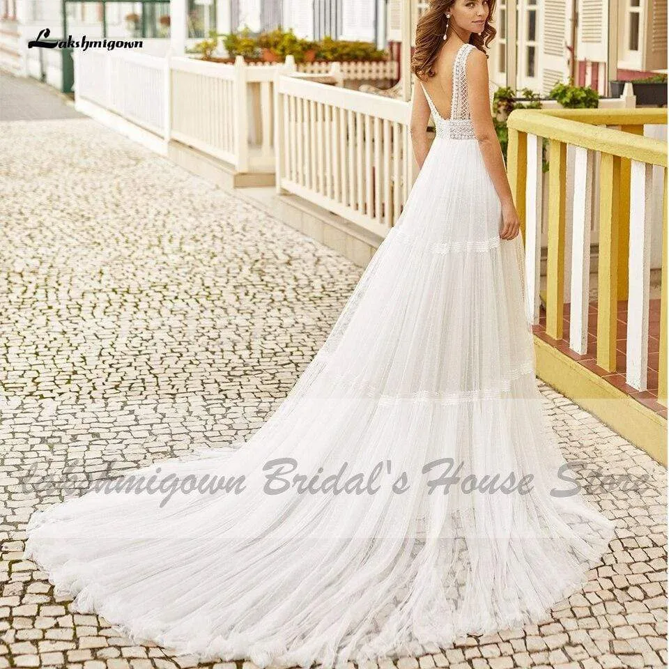 Roycebridal Bridal Summer Beach Wedding Dress Boho Style