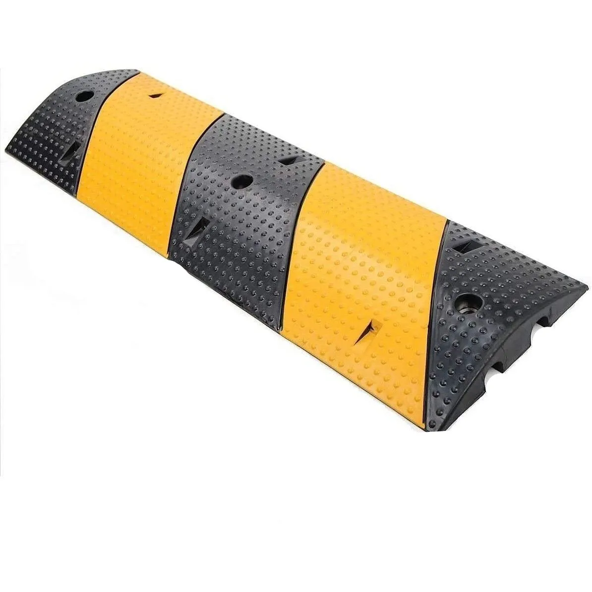 Rubber Speed Bump With Channel Cable Protector