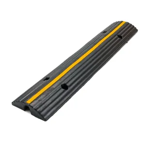 Rubber Speed Bump With Channel Cable Protector