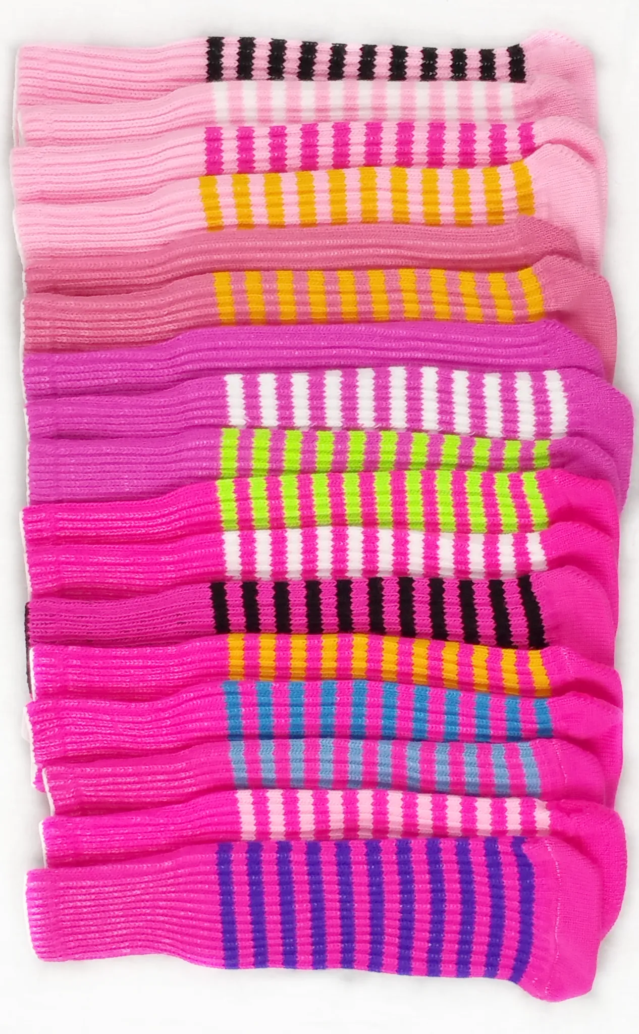 Ruby Pink and Lime Green Club Sock Golf Headcover