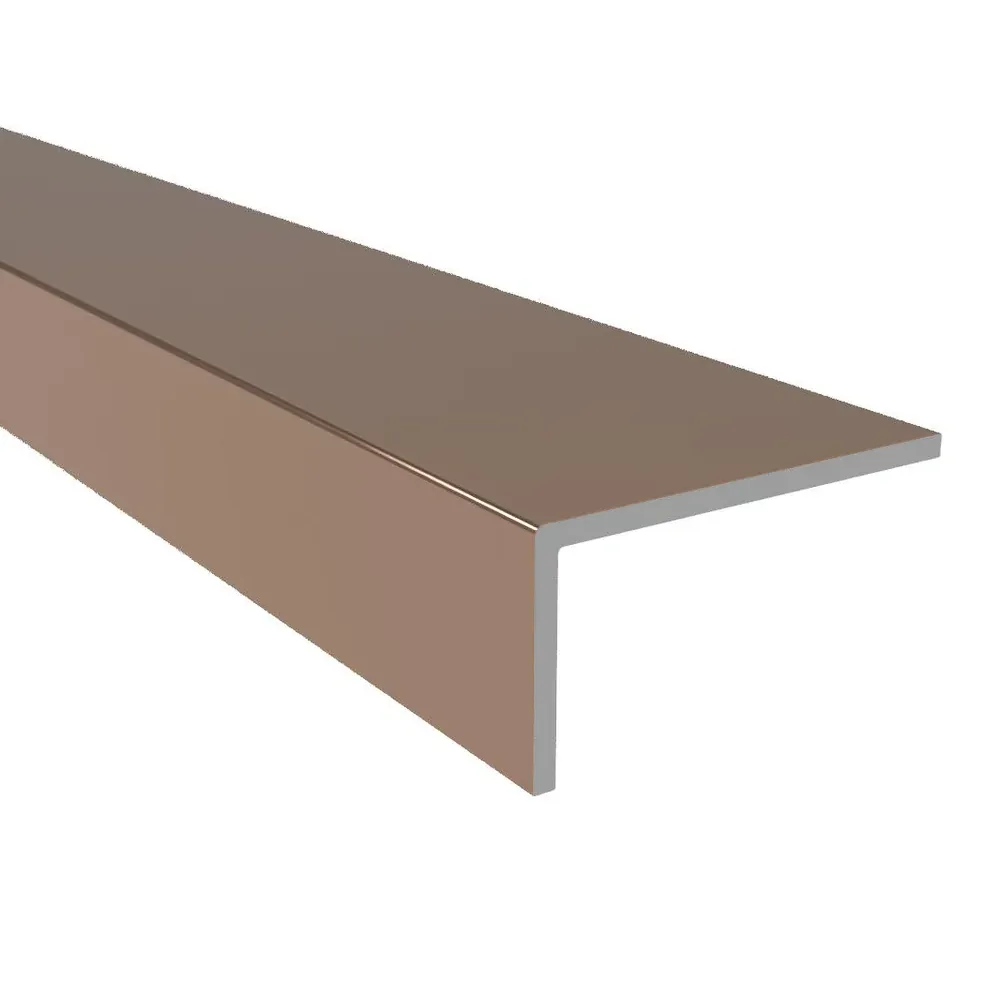 RUK Aluminium Equal Sided Angle 2500mm - Rose Gold