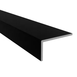 RUK Aluminium Unequal Sided Angle 2500mm - Matt Black