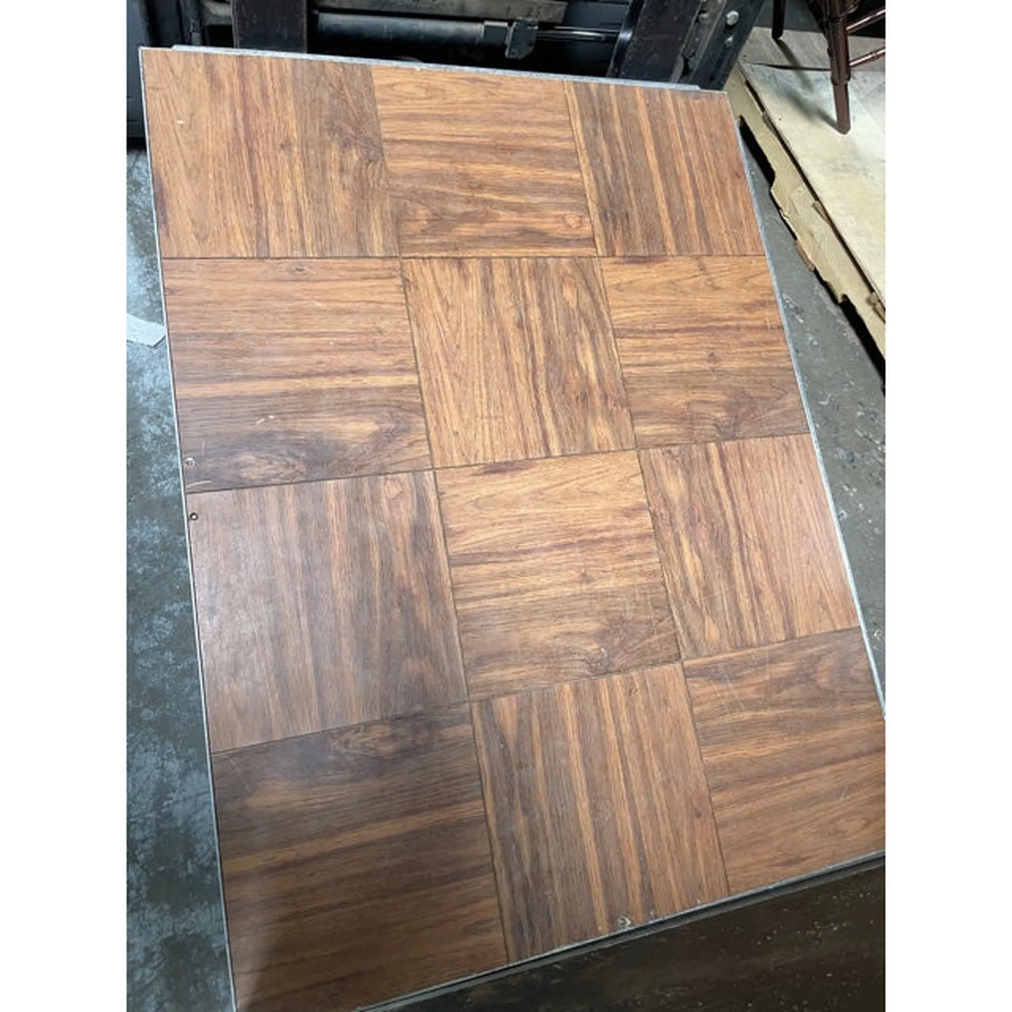 Rustic Cedar Vinyl Portable Dance Floor - Subfloor Included