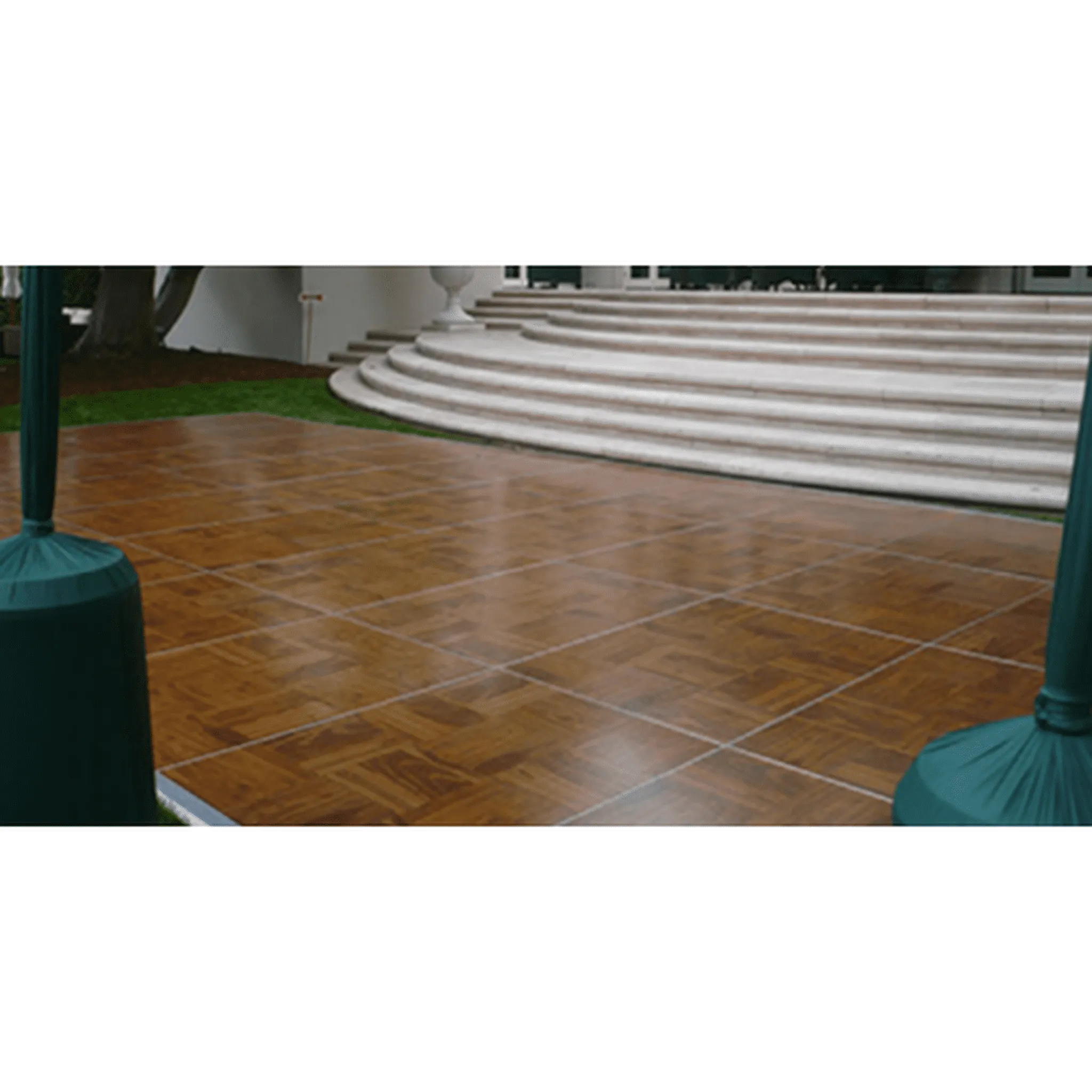 Rustic Cedar Vinyl Portable Dance Floor - Subfloor Included