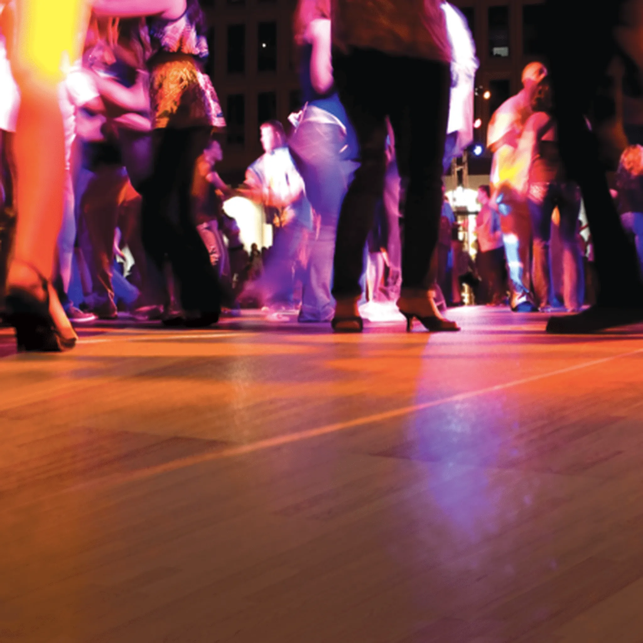 Rustic Cedar Vinyl Portable Dance Floor - Subfloor Included