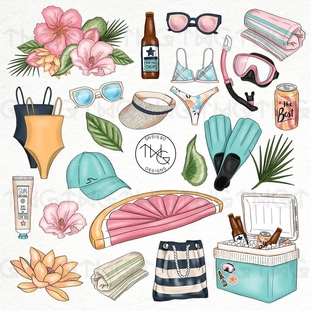 Salt & Sun Clipart Collection