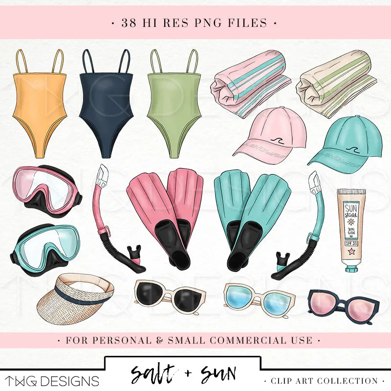 Salt & Sun Clipart Collection