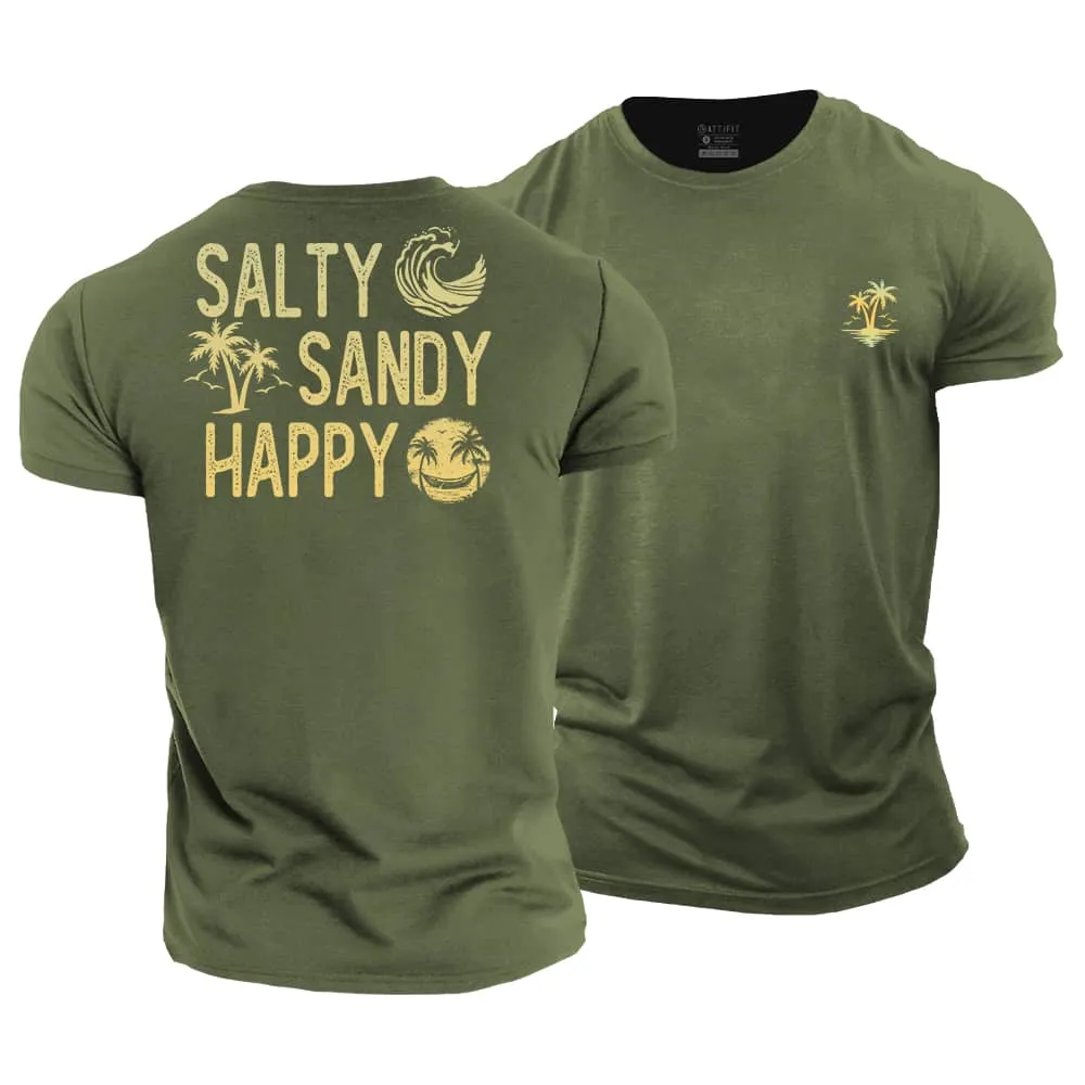 Salty Happy Cotton T-Shirt