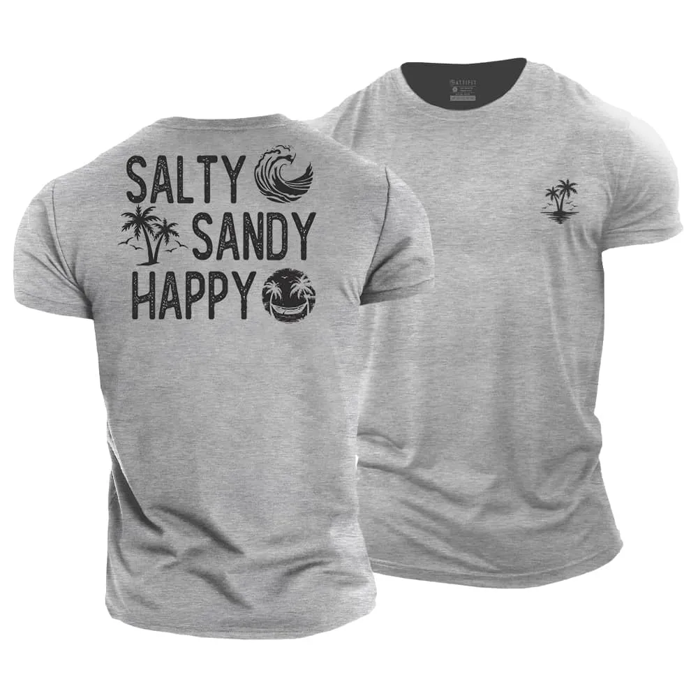 Salty Happy Cotton T-Shirt