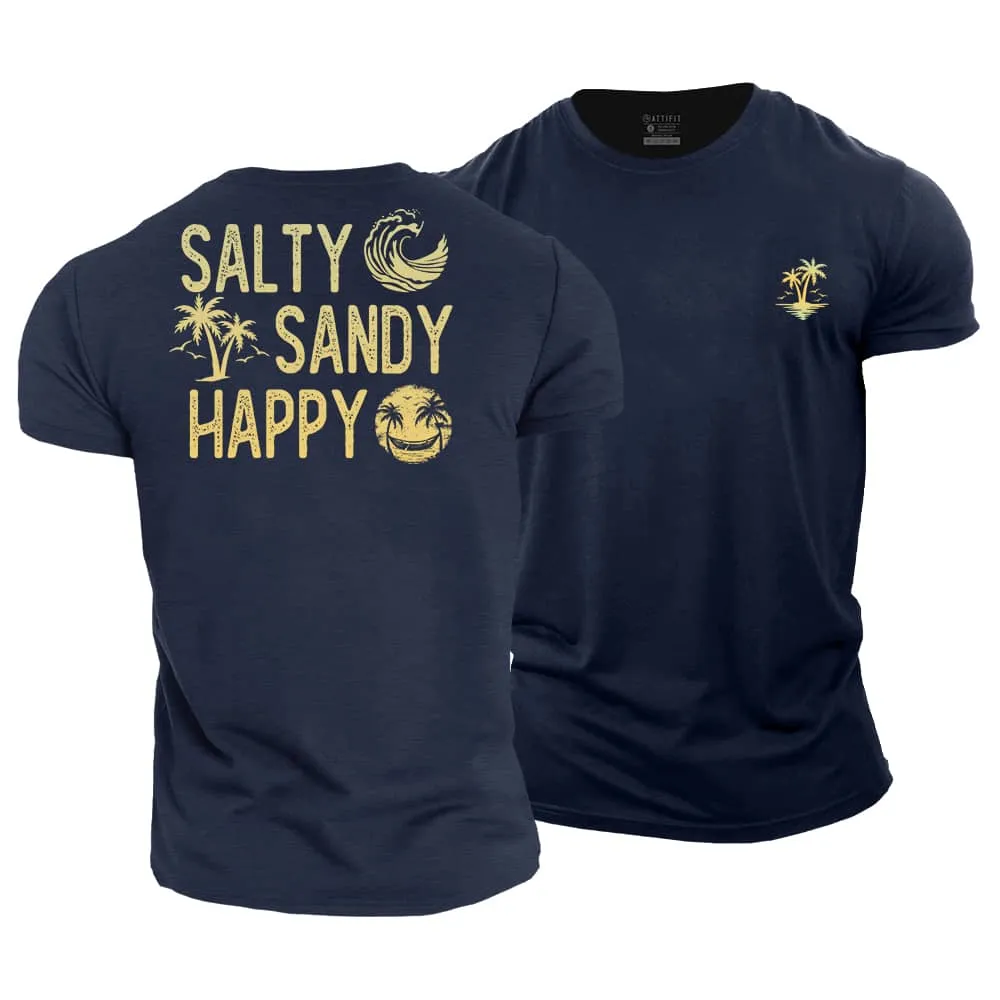 Salty Happy Cotton T-Shirt