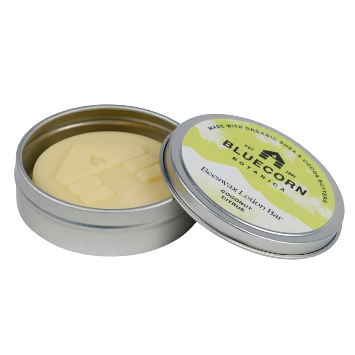 Scented Lotion Bar. Organic Shea Butter, Cocoa Butter, Vitamin E, Apricot Oil & Avocado Oil. Long-Lasting Moisture for Super Dry Skin. Plastic-Free & Made in the USA.