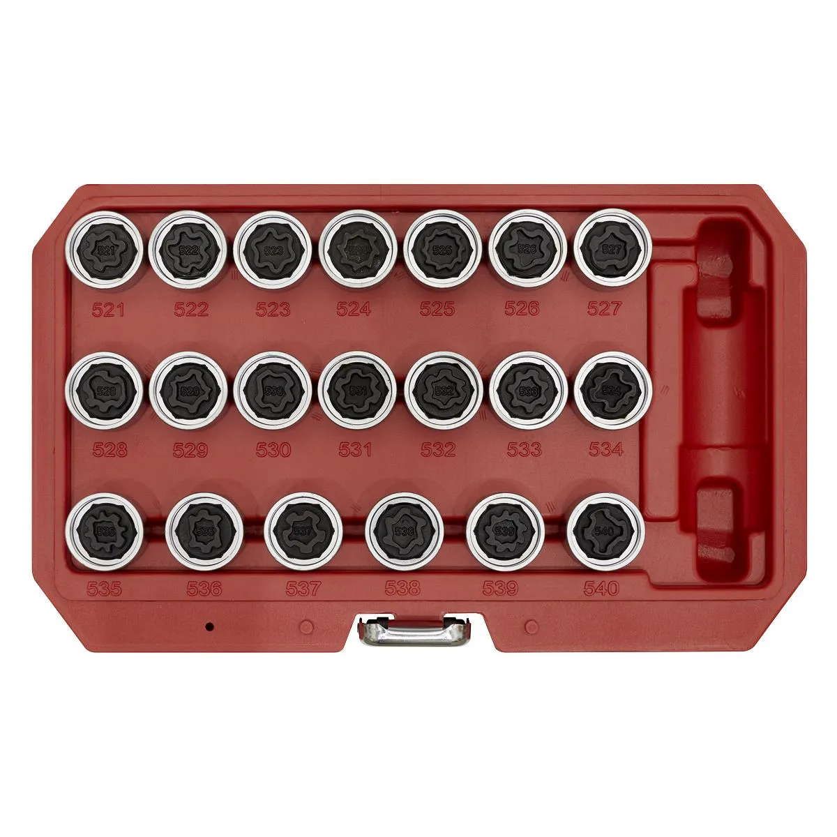 Sealey Locking Wheel Nut Key Set 20pc - VAG