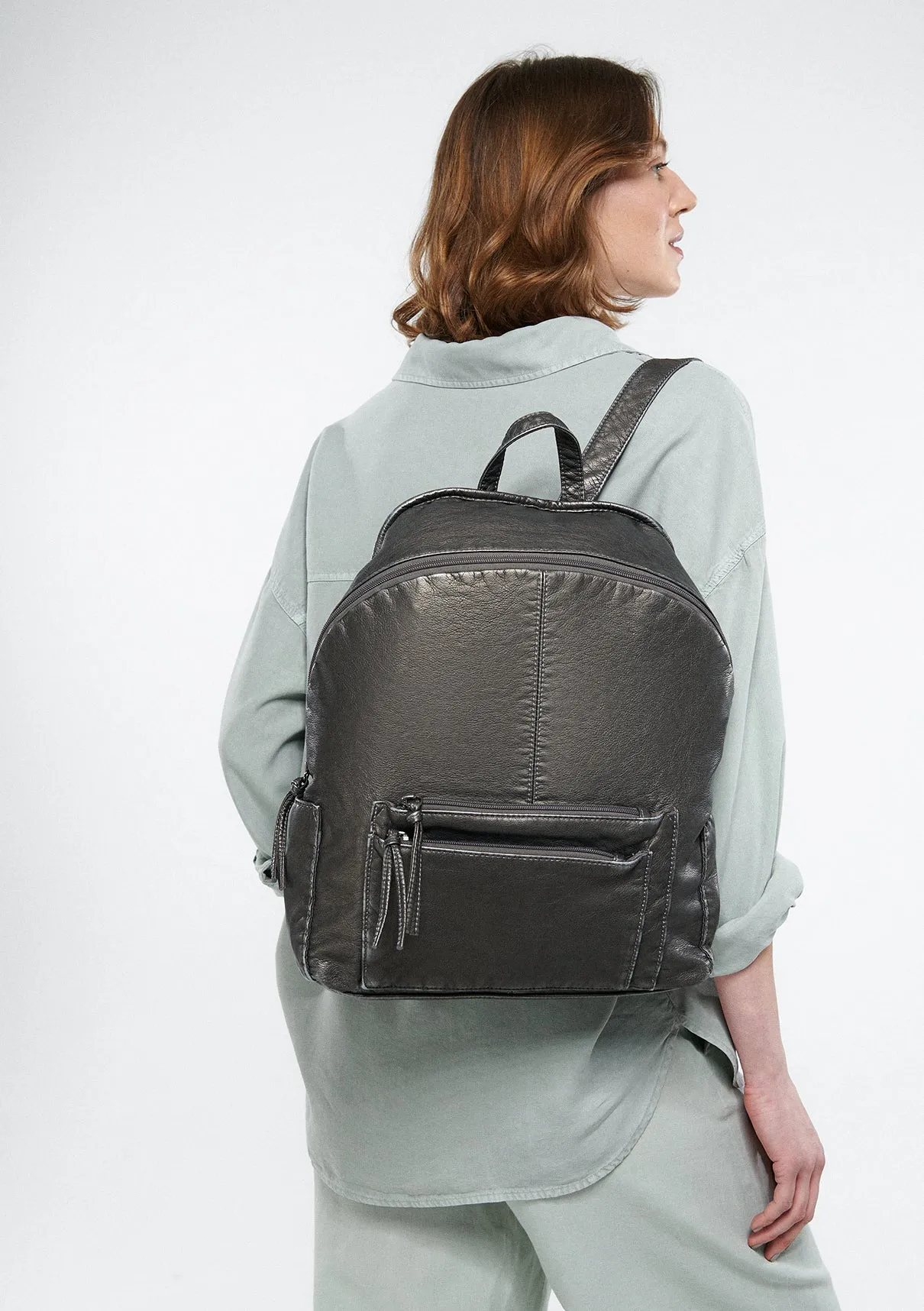 Silver Colored Backpack