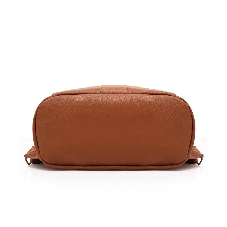 Sizzling Anti-Theft Vintage Style Leather Backpacks for Teenager Girls And Women School Bagpack For Females Travel Bags